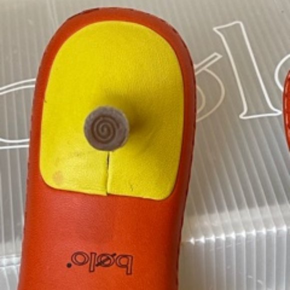 Vintage Bolo Orange, Yellow, and Blue Sandals - Picture 7 of 8